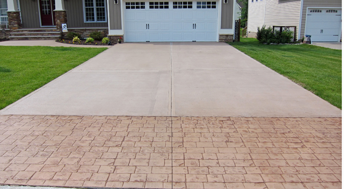 Stamped Concrete Driveway