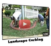 Stamped Brick Landscape Curbing